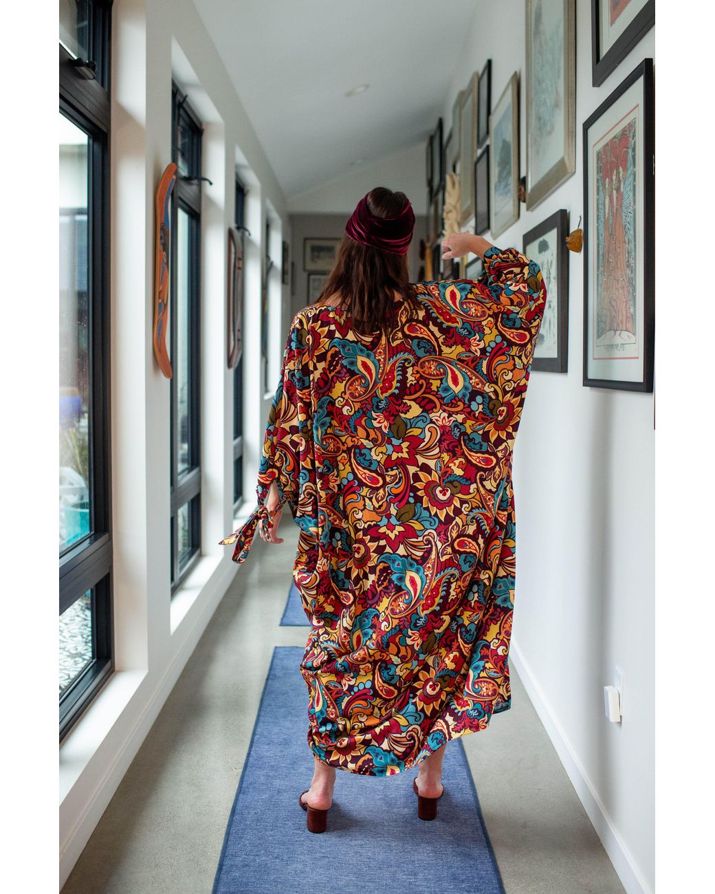 Jennafer Grace Red Capri Caftan