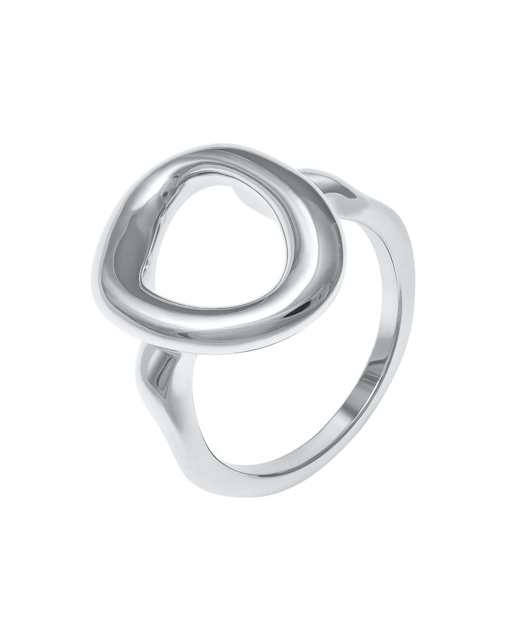 Lucy Quartermaine Metallic Open Volcan Ring