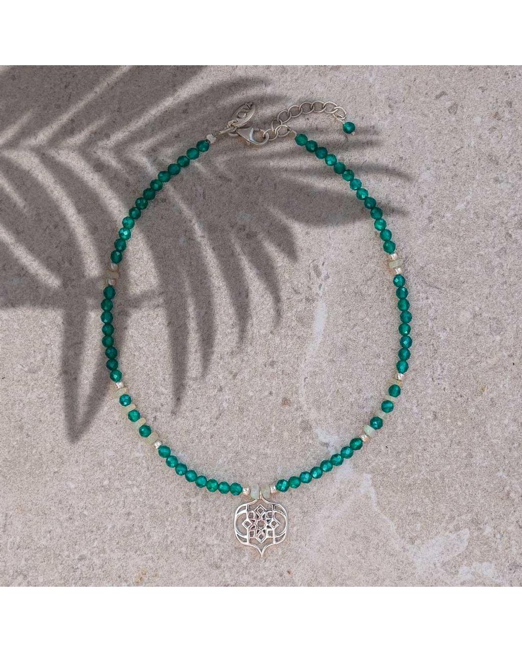Charlotte's Web Jewellery Green Sevilla Dream Beaded Anklet
