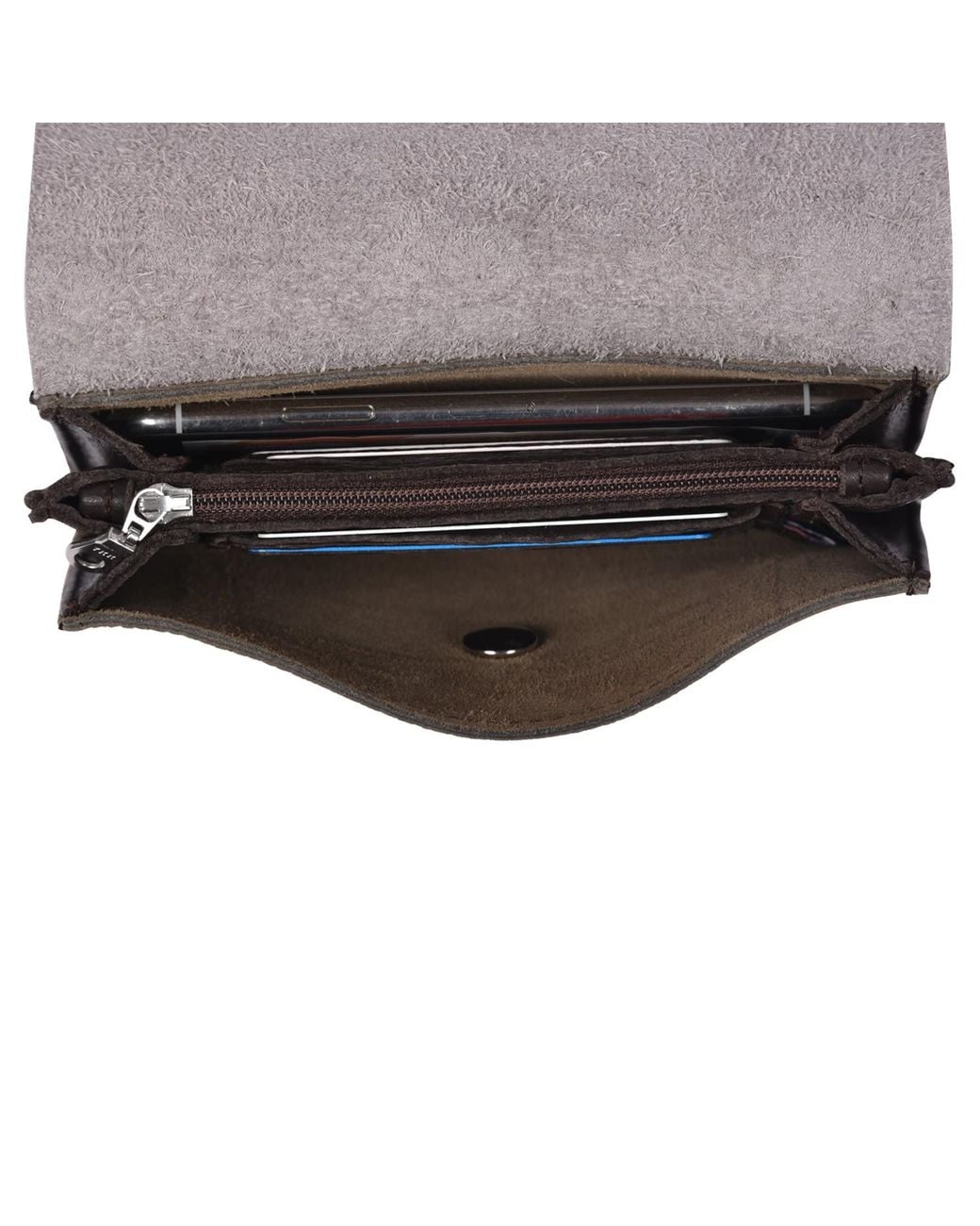 Owen Barry Black Leather Purse Small Vermont