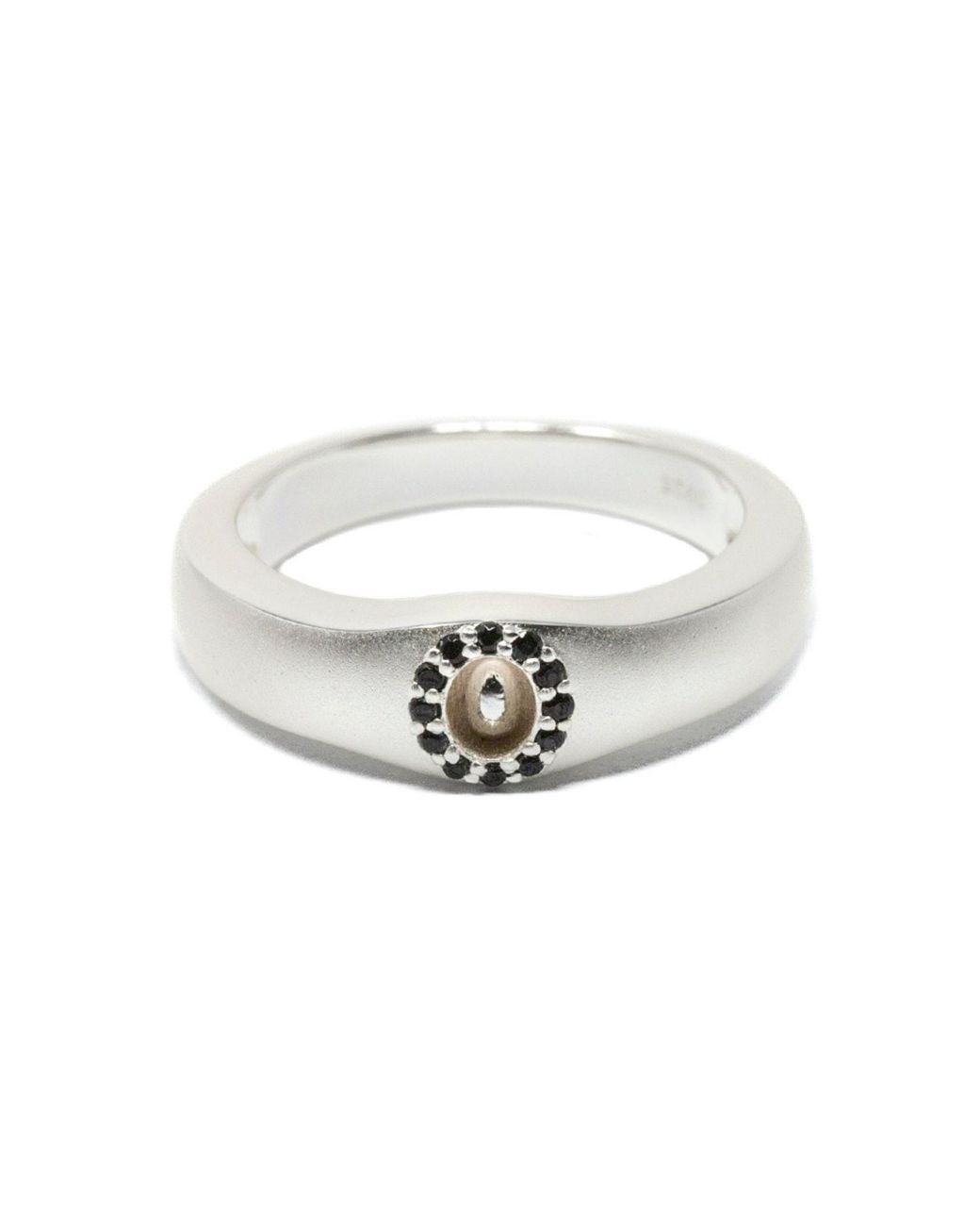 NASI SILVER White Rebirth Ring- Onyx