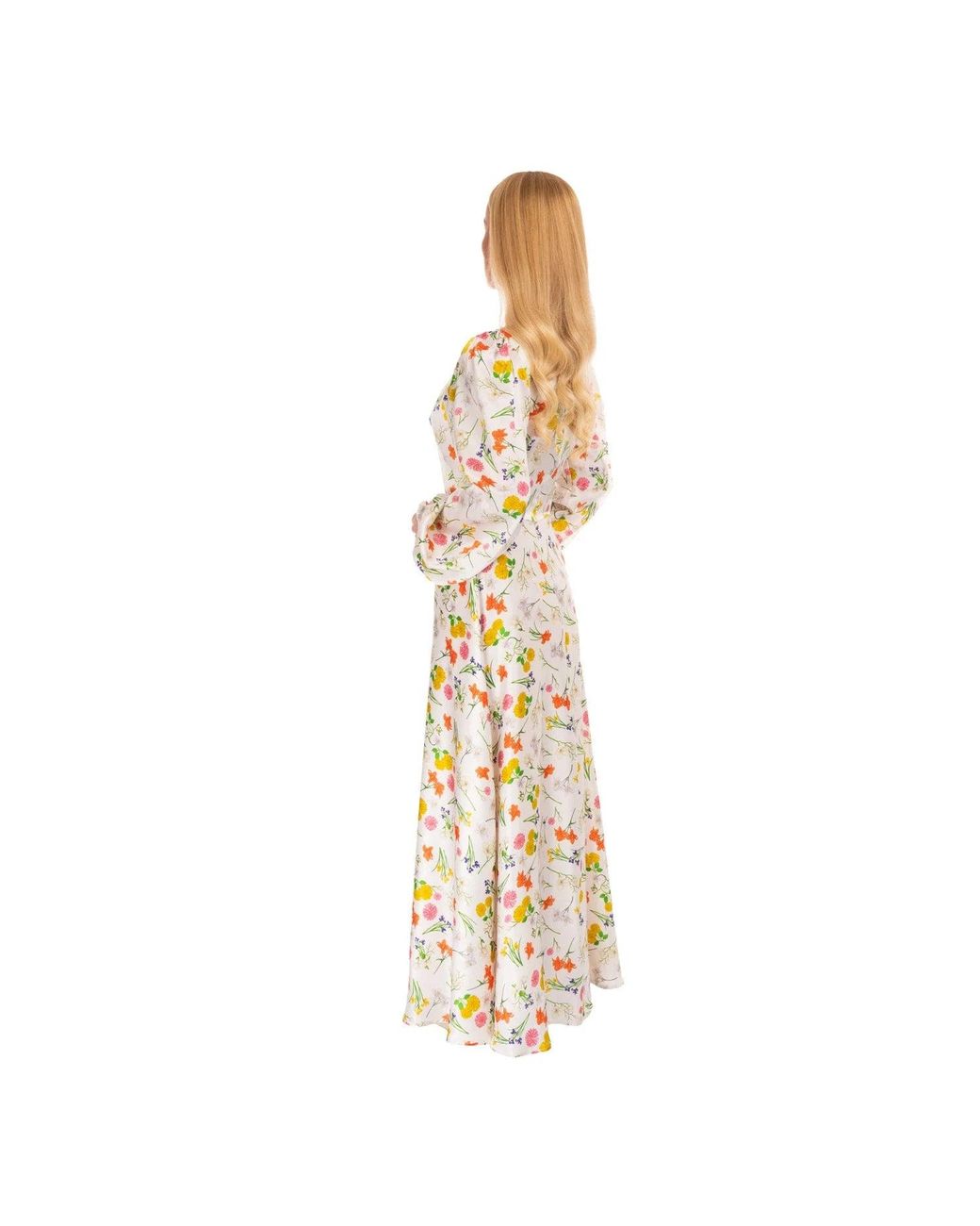 Sofia Tsereteli Metallic Meadow Silk Gown