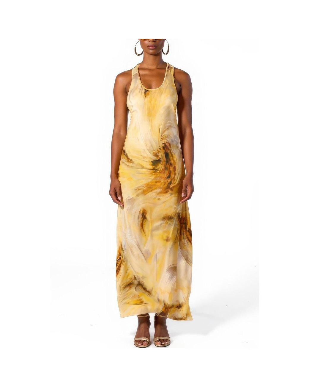 carlton jones Metallic Sedona Tank Dress