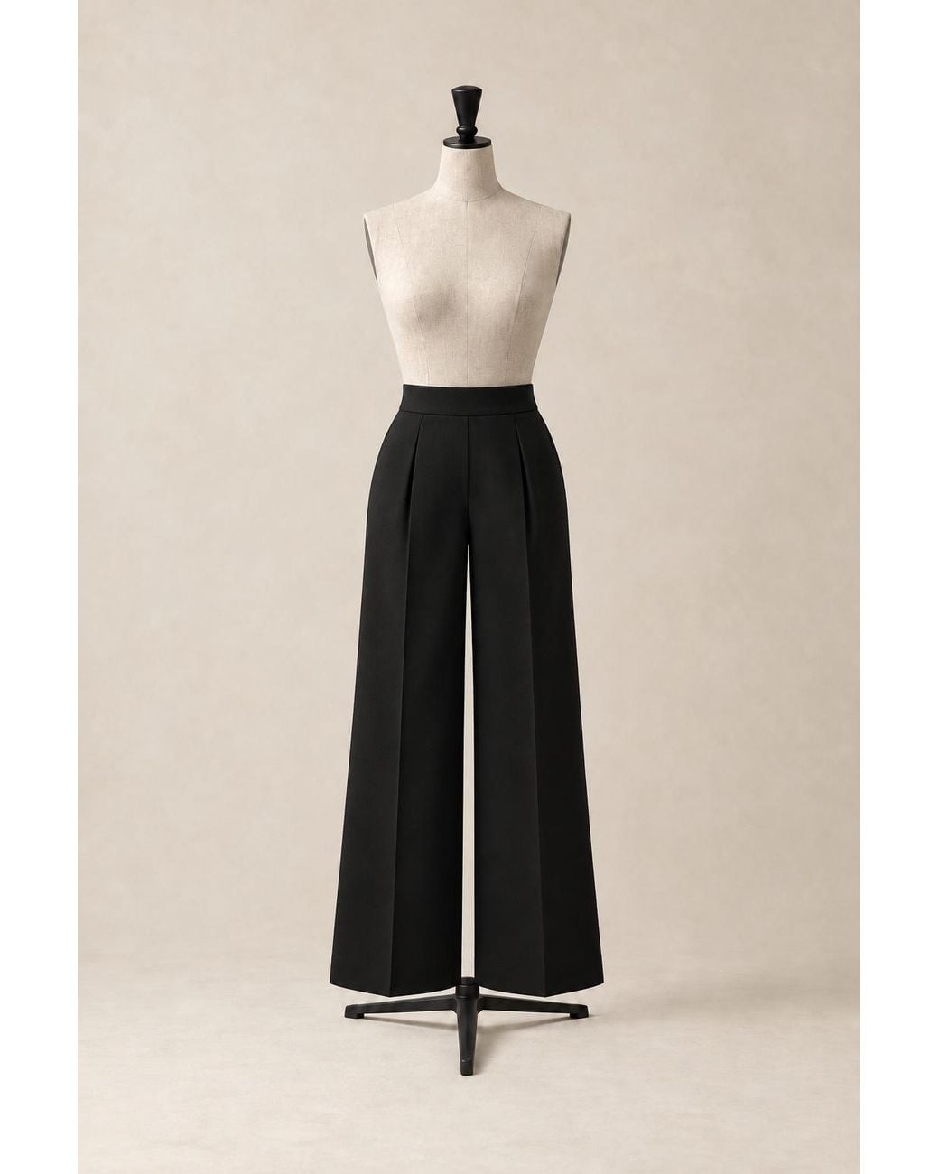 The Ethos Studio Black Column Pants