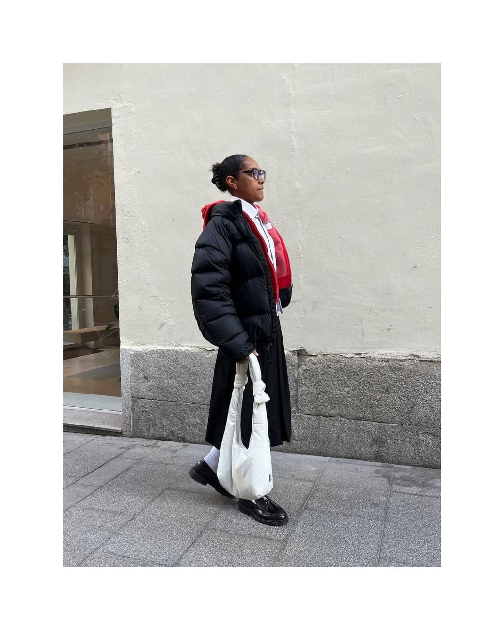 Lefrik White Biwa Puffy Mini Bag Ice
