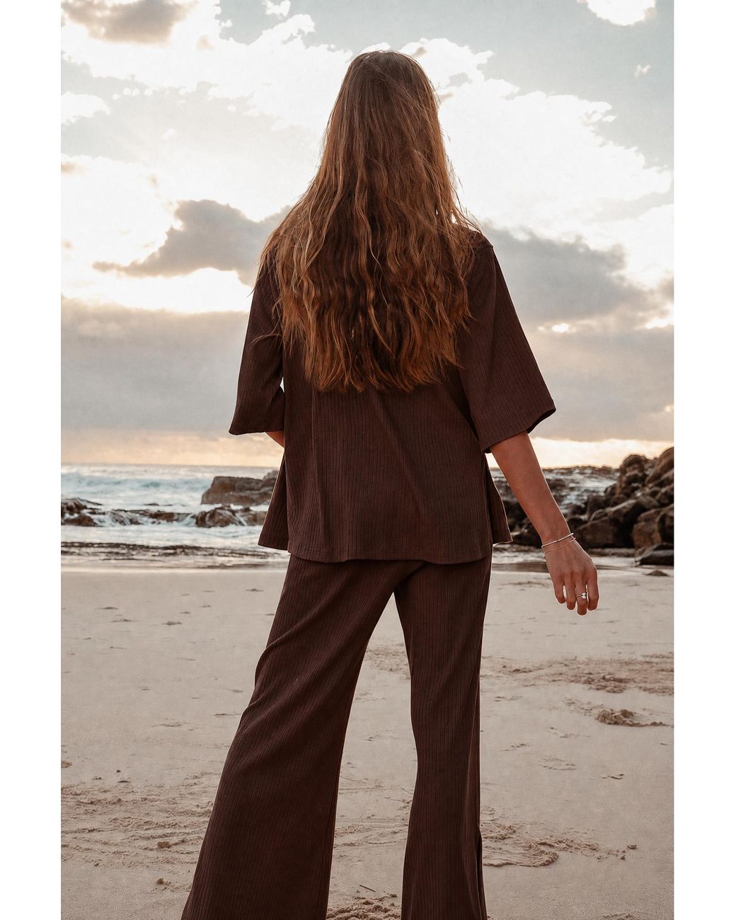Palm Collective Brown Luxe Knit Pants