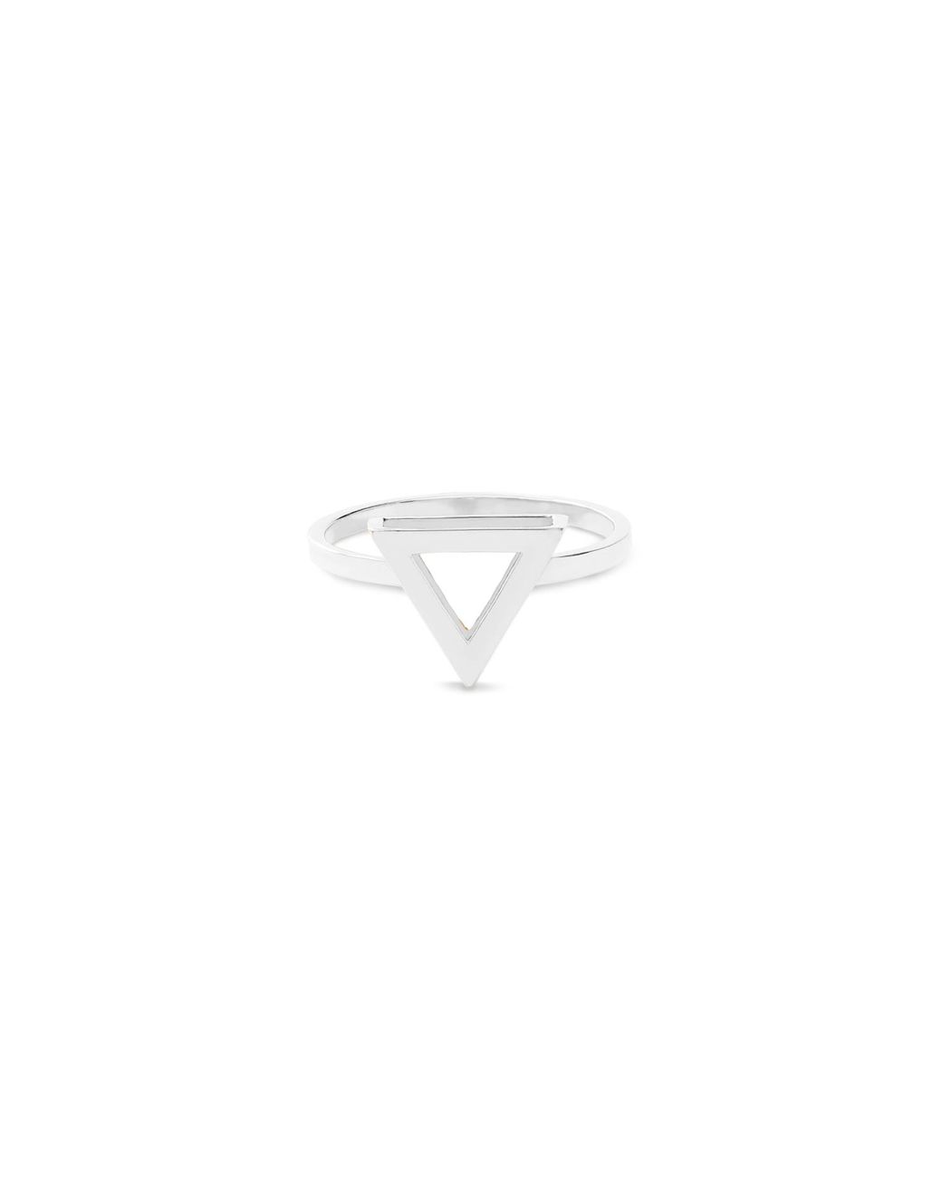 Sheida Farrokhi White Triangle Ring