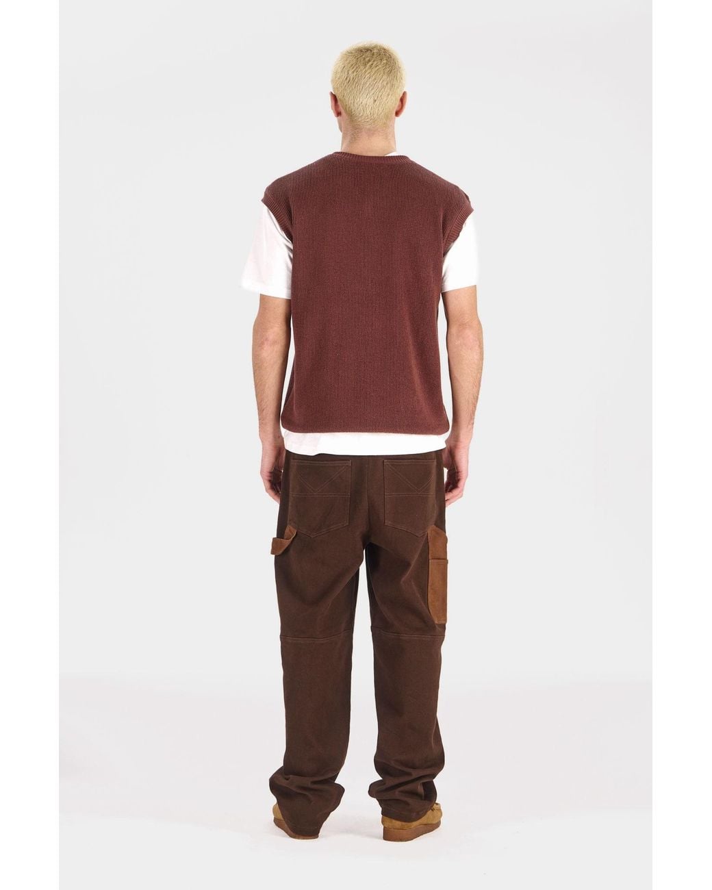 Komodo Brown Theo Organic Cotton Carpenter Trouser for men