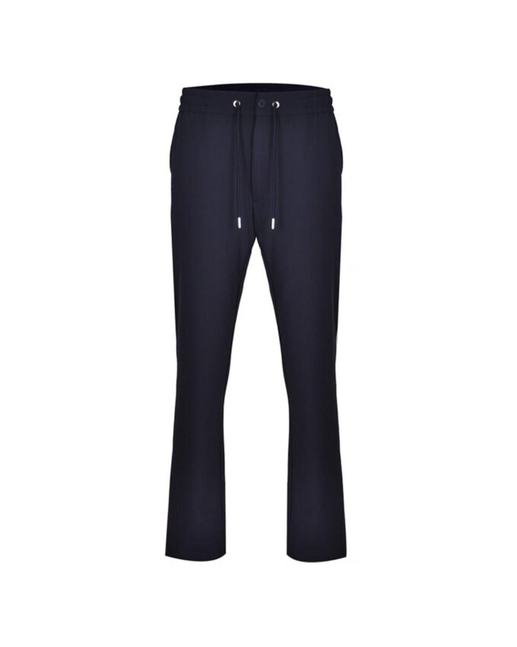 DAVID WEJ Blue Ashford Loose Fit Side Stripe Trouser – for men