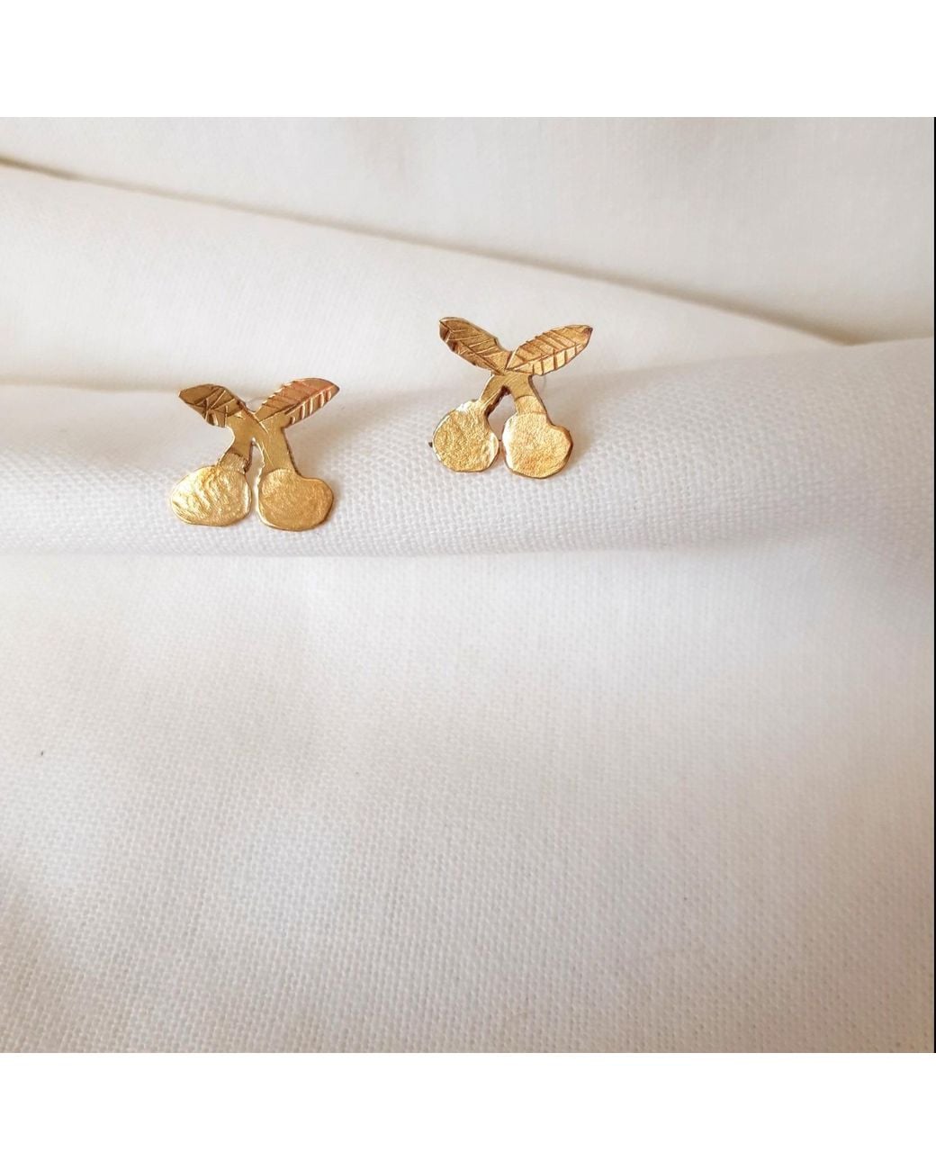 Lily Flo Jewellery Metallic Cherries Earrings