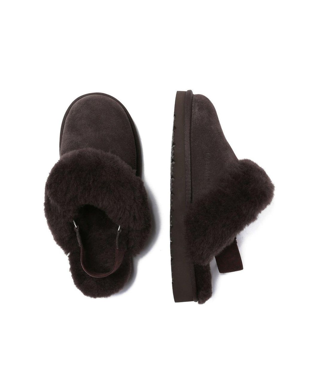 EverAu Australia Brown Pelican Removable Strap Slingback Slippers