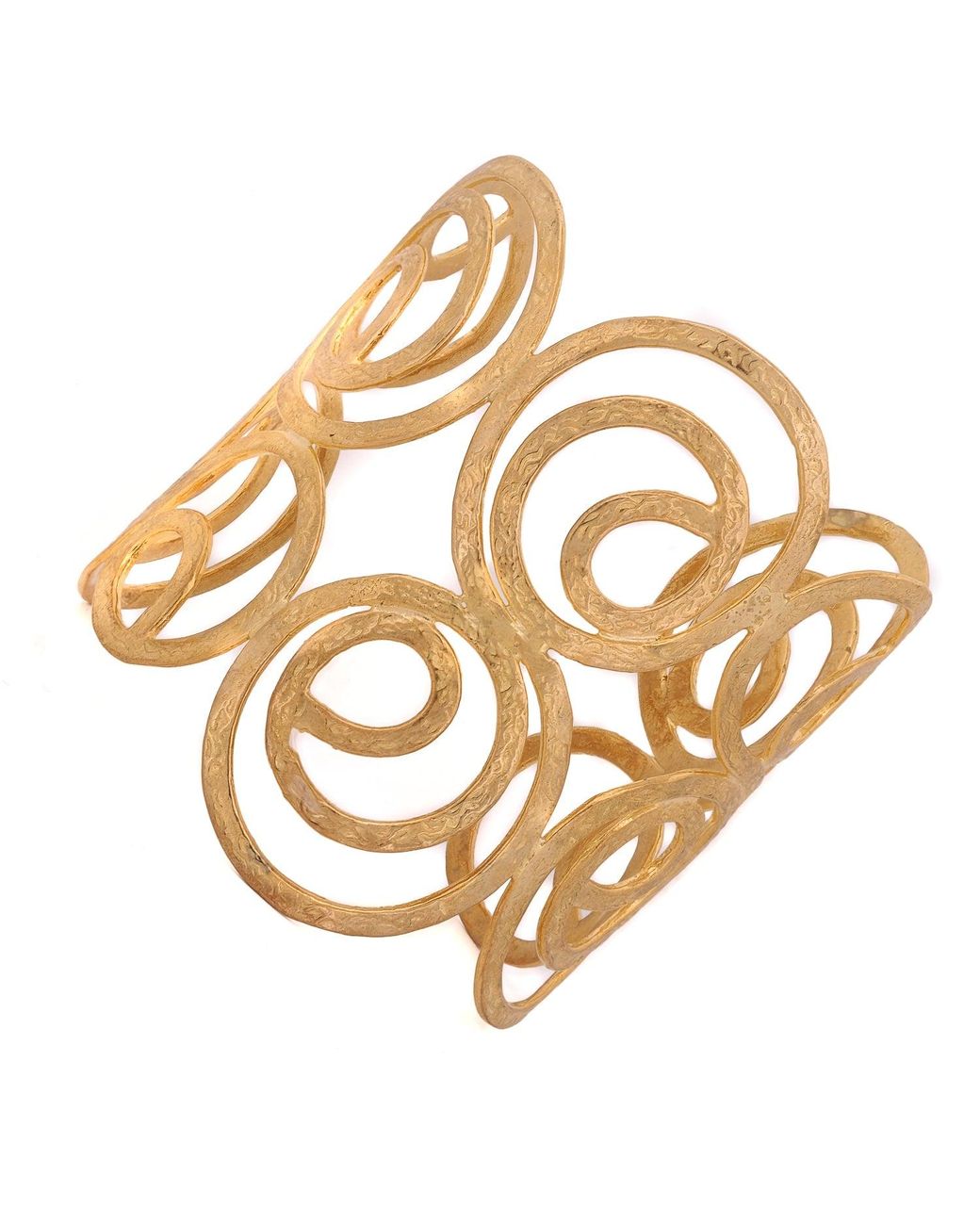 Ebru Jewelry Metallic Cleopatra En Chunky Cuff Bracelet