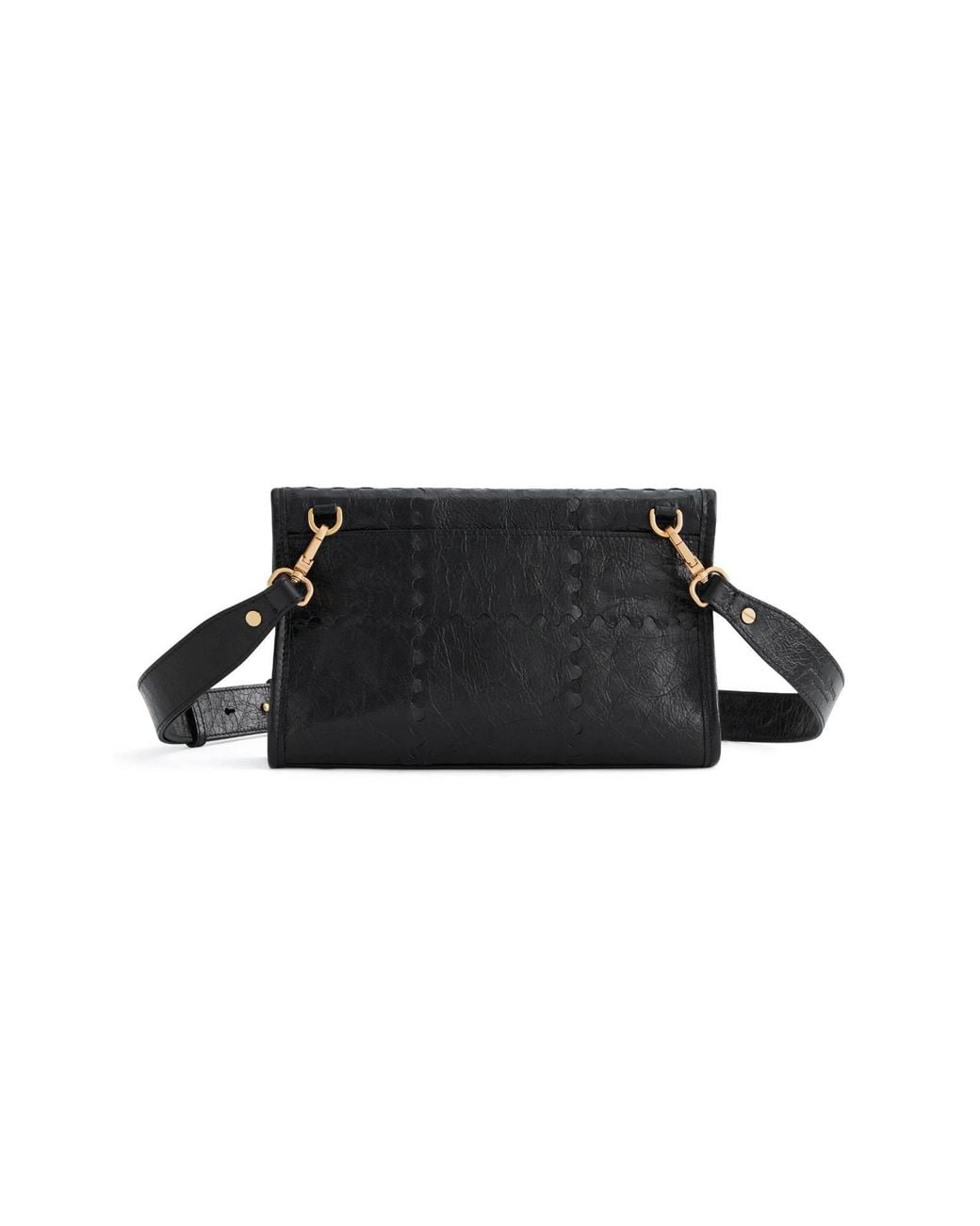 Orange Cube White Square Stitch Messenger Bag