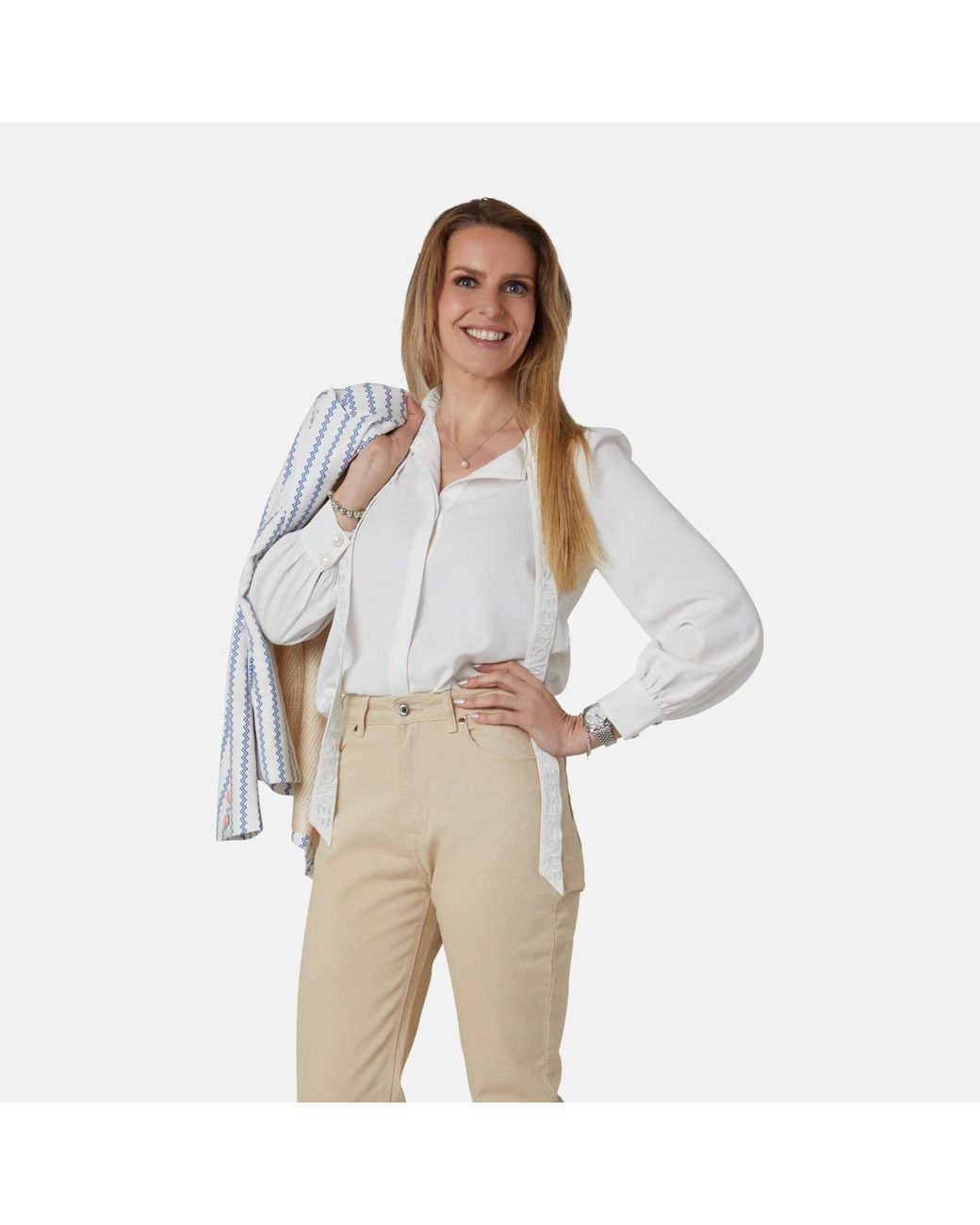 House of Kind White The Goddess Blouse
