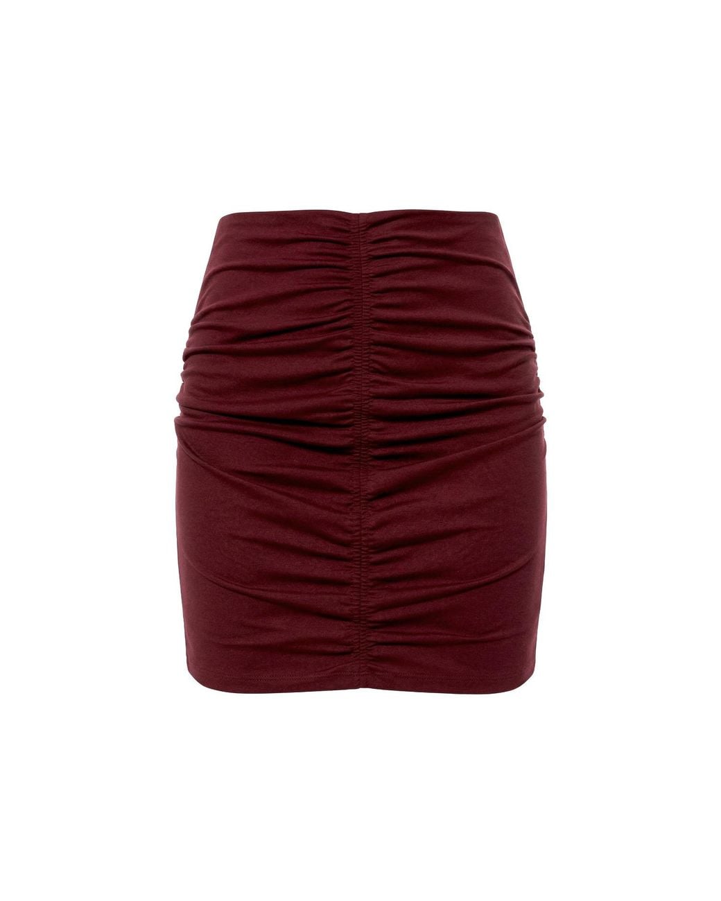 AGGI by HALEWSKI Red Ruth Burgundy Skirt