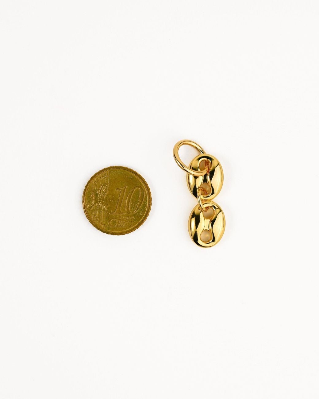 Zynnia Collective Metallic Button Link Charm