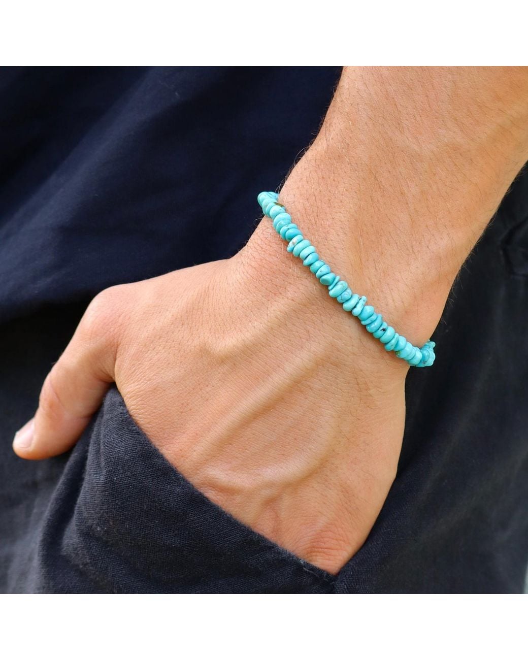 Mineralgems•Studio Blue Arizona Bracelet for men