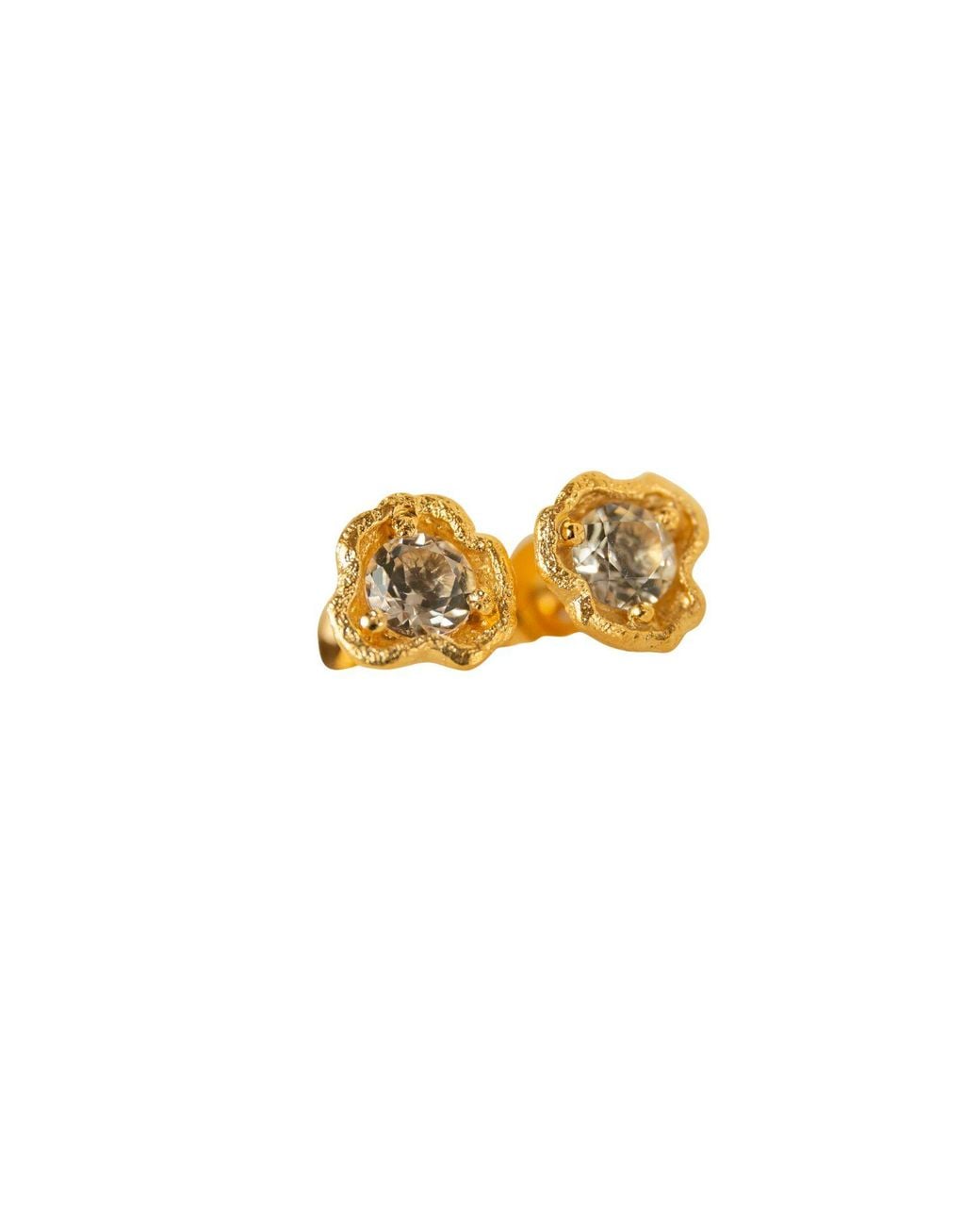 Claire Hill Designs Metallic Topaz Lichen Stud Earrings