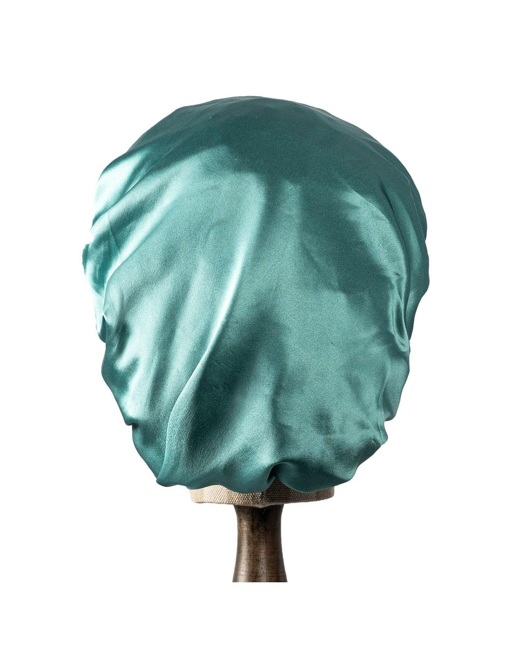 Soft Strokes Silk Green Pure Mulberry Silk Double Layer Bonnet The Venetians