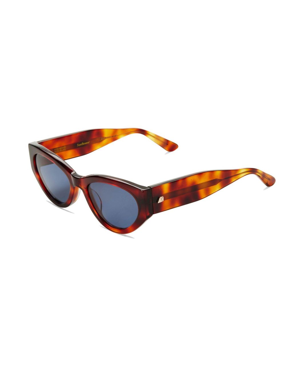 The Avantguard Blue Sunflower Mid Choc Tort Cat Eye Sunglasses