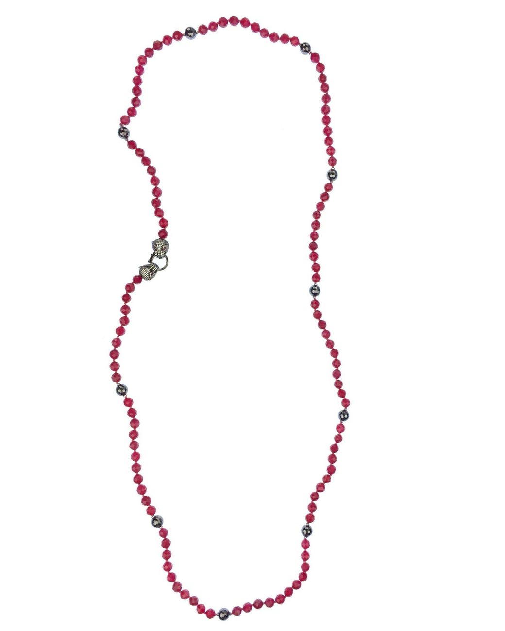 Jaredjamin Red Valeria Panther Convertible Necklace