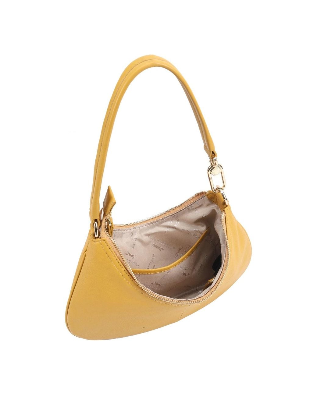 Paul Costelloe Yellow Tirana Leather Shoulder Bag