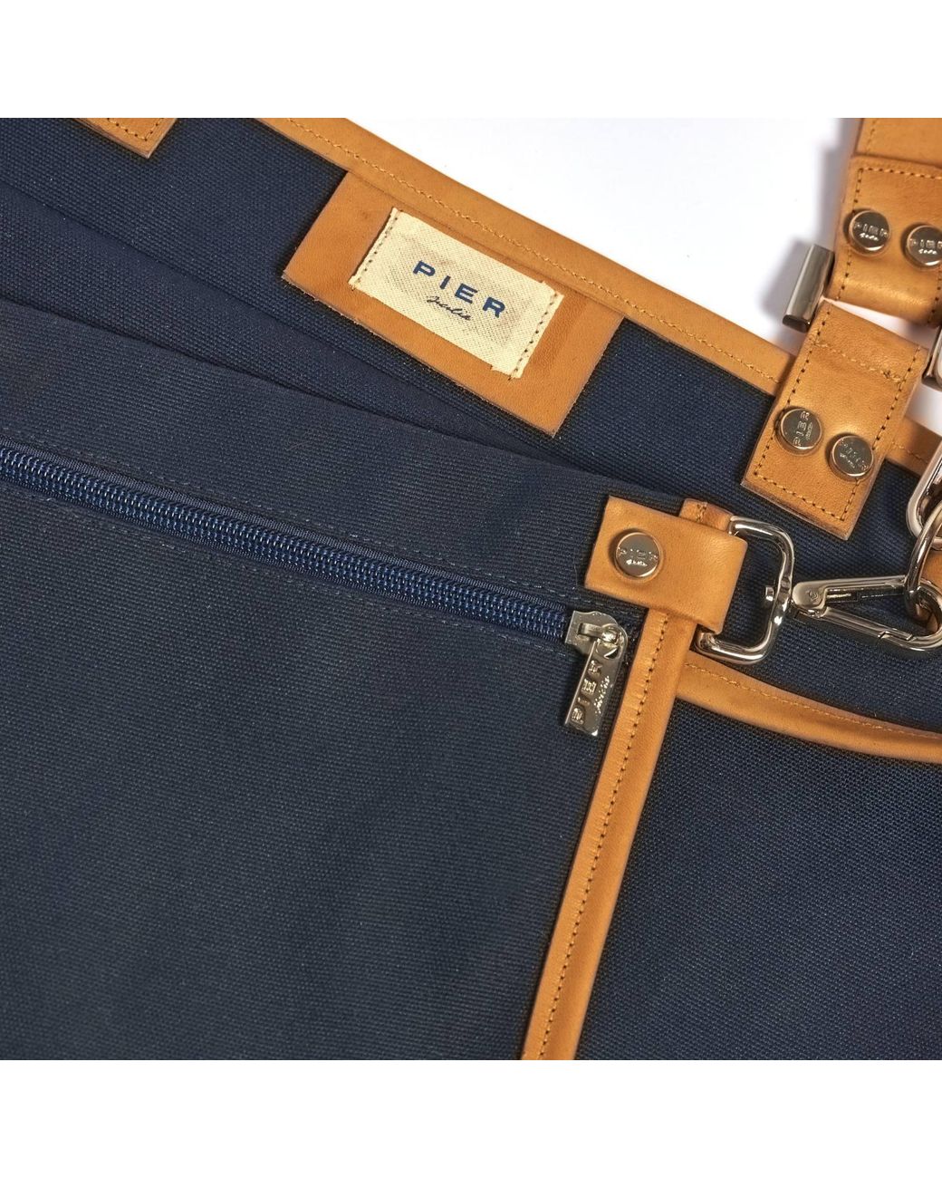 Pier Sicilia Blue Salina Tote Canvas Dark for men