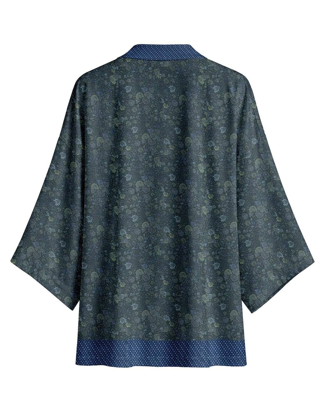 Artemis Muse Blue One Of A Kind Recyled Sari Kimono Unique Ninety Eight