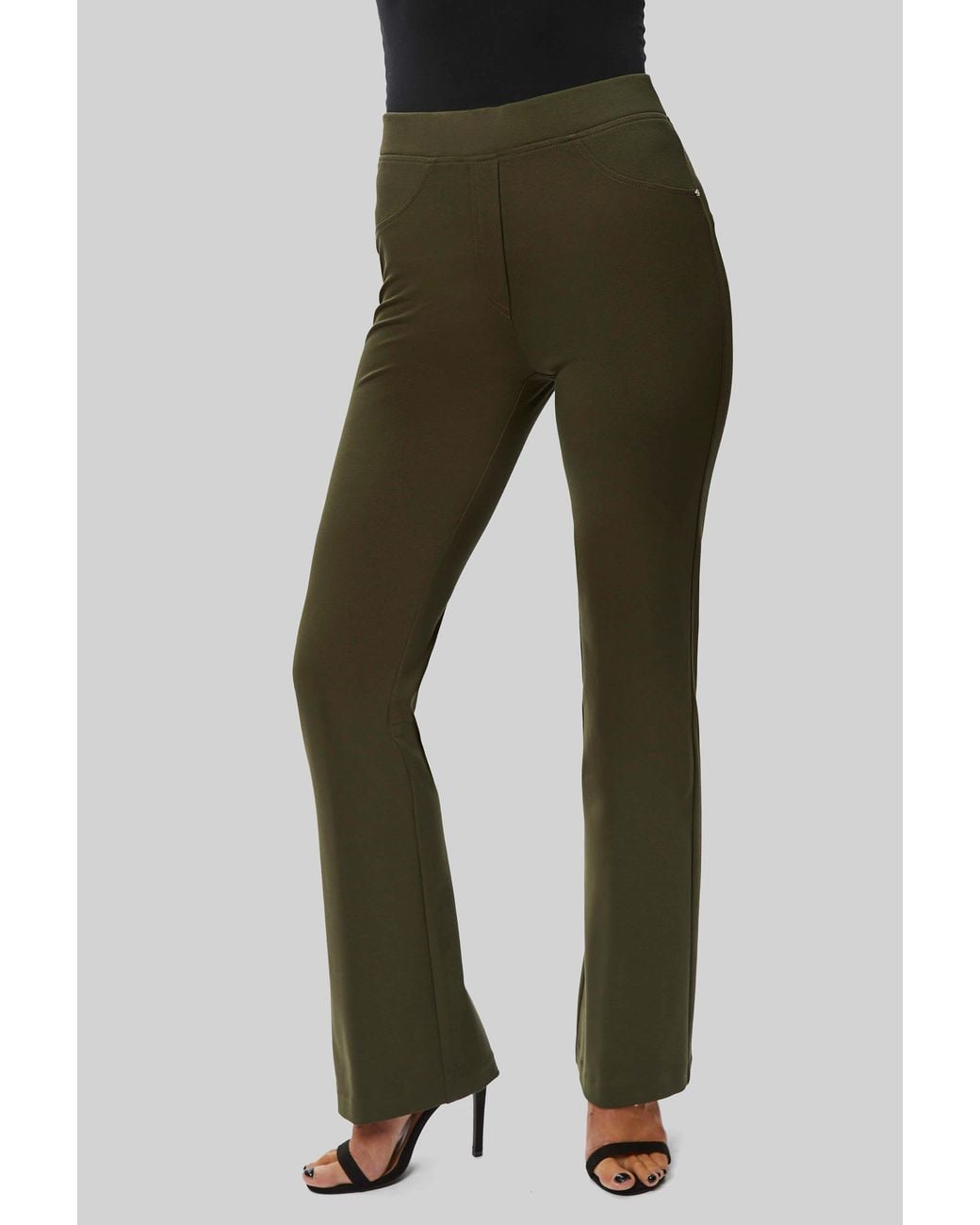 James Lakeland Green Boot Leg Trousers