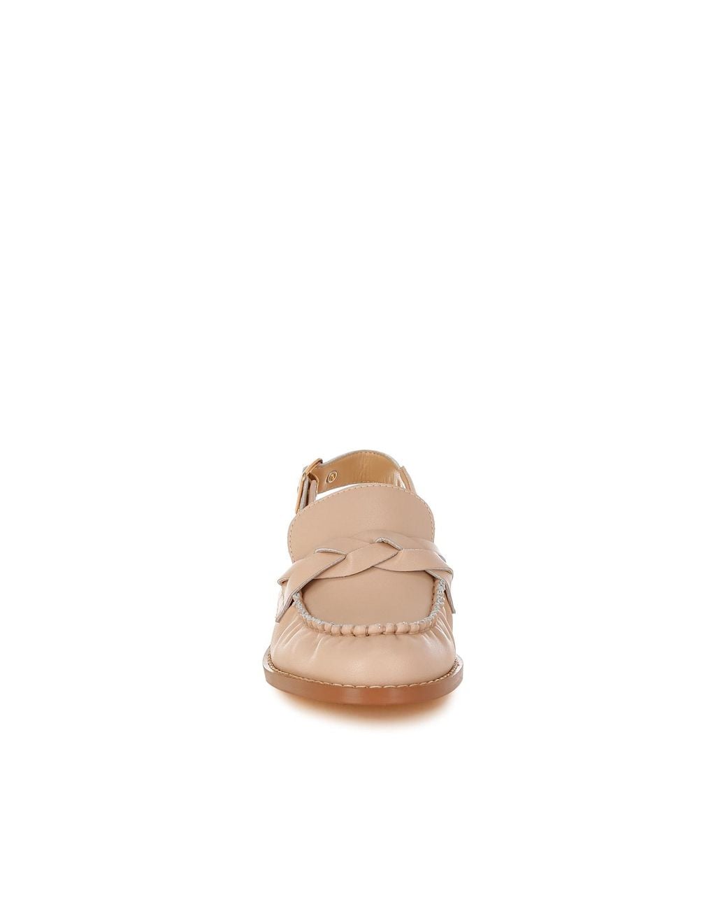 Rag & Co Natural Neutrals Jemykin Genuine Leather Loafer Sandals
