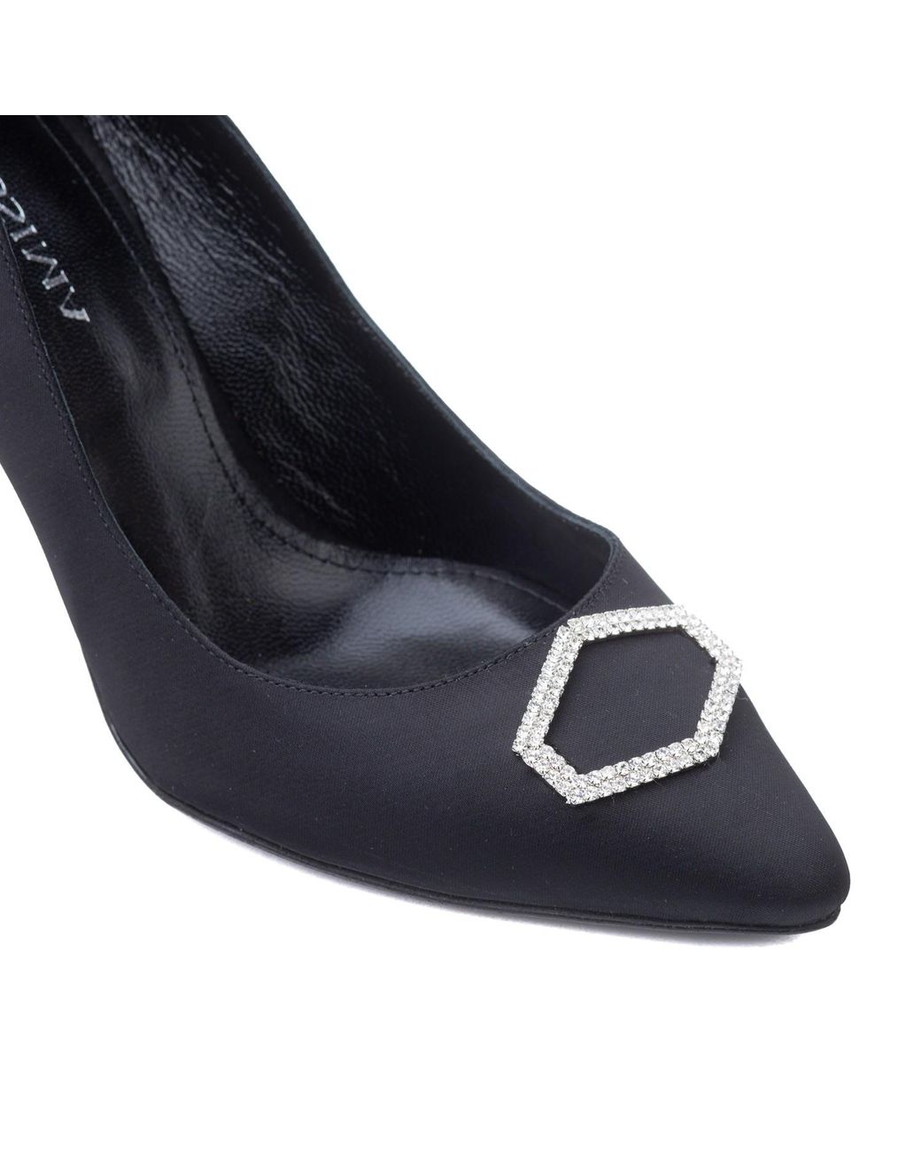 Ginissima Blue Alice Stiletto Crystal Shoes Natural Leather