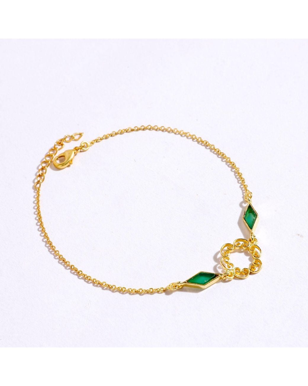 Lila Rasa Metallic Onyx Filgree Bracelet
