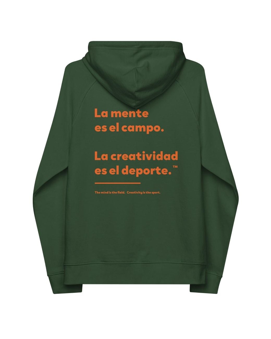 Anchor and Crew Green Bottle Creativity Is The Sport Creative Standard Organic Cotton Hoodie