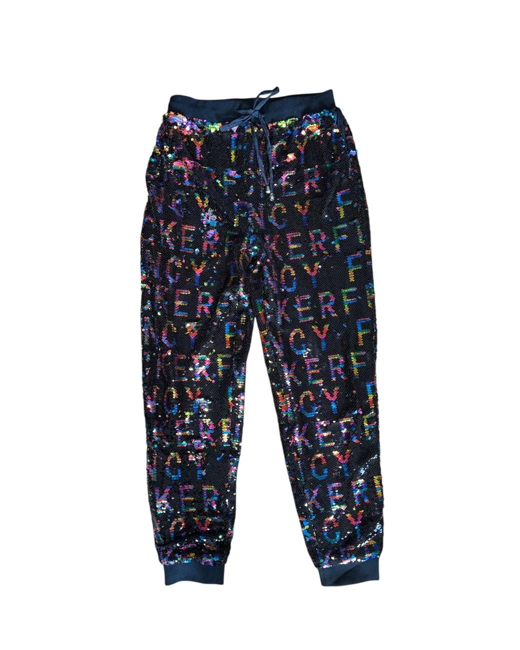 Any Old Iron Blue Reversible Sequin Fancy Fucker Joggers