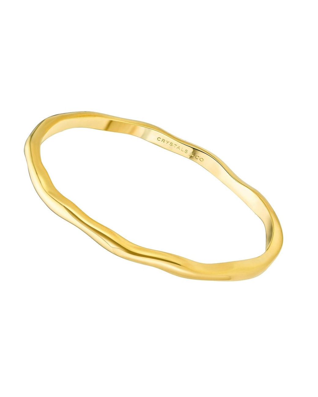 Crystals and Co Metallic Full Wave Bangle
