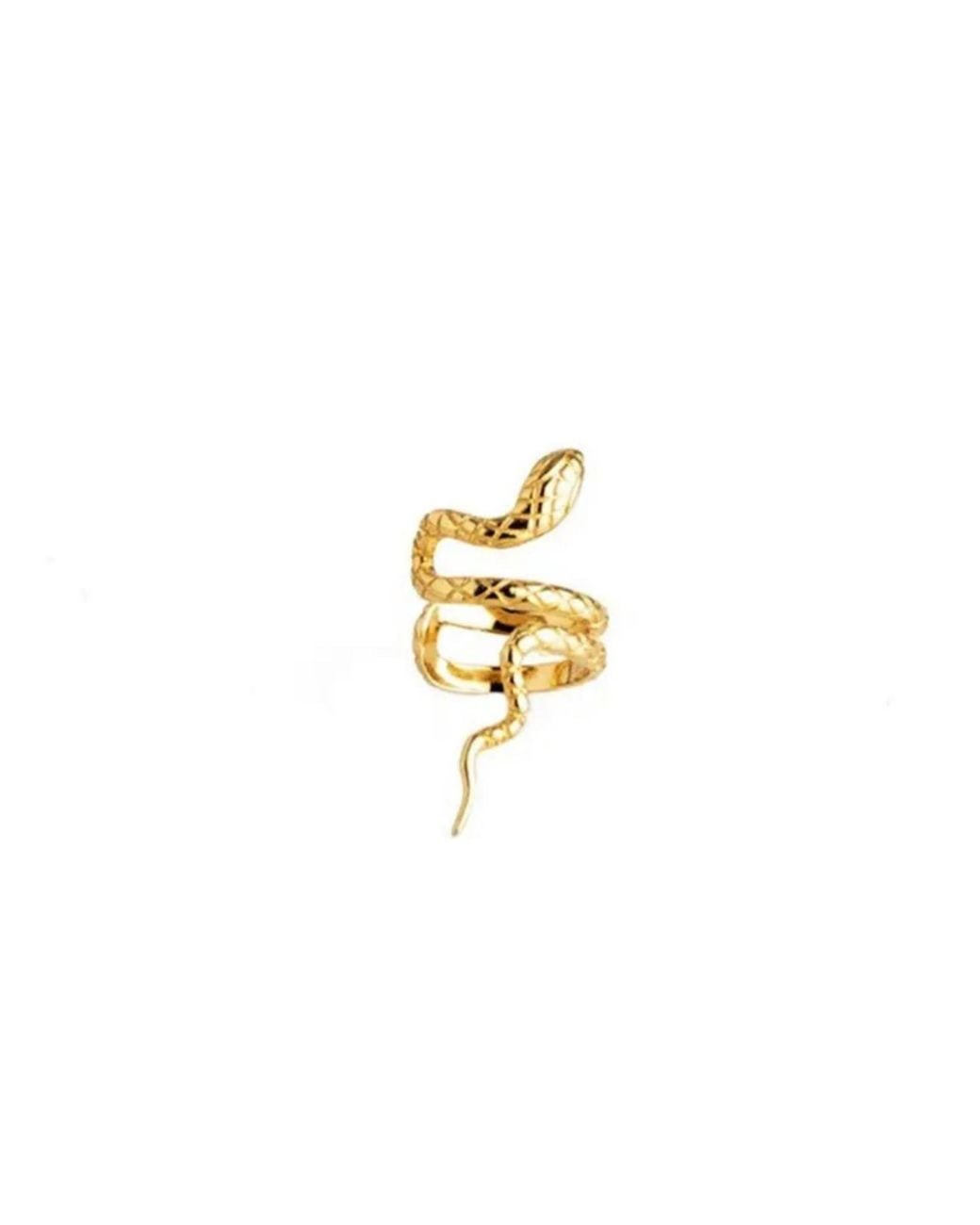 Jagged Halo Jewelry Metallic Serpent Sterling Ear Cuff Plated
