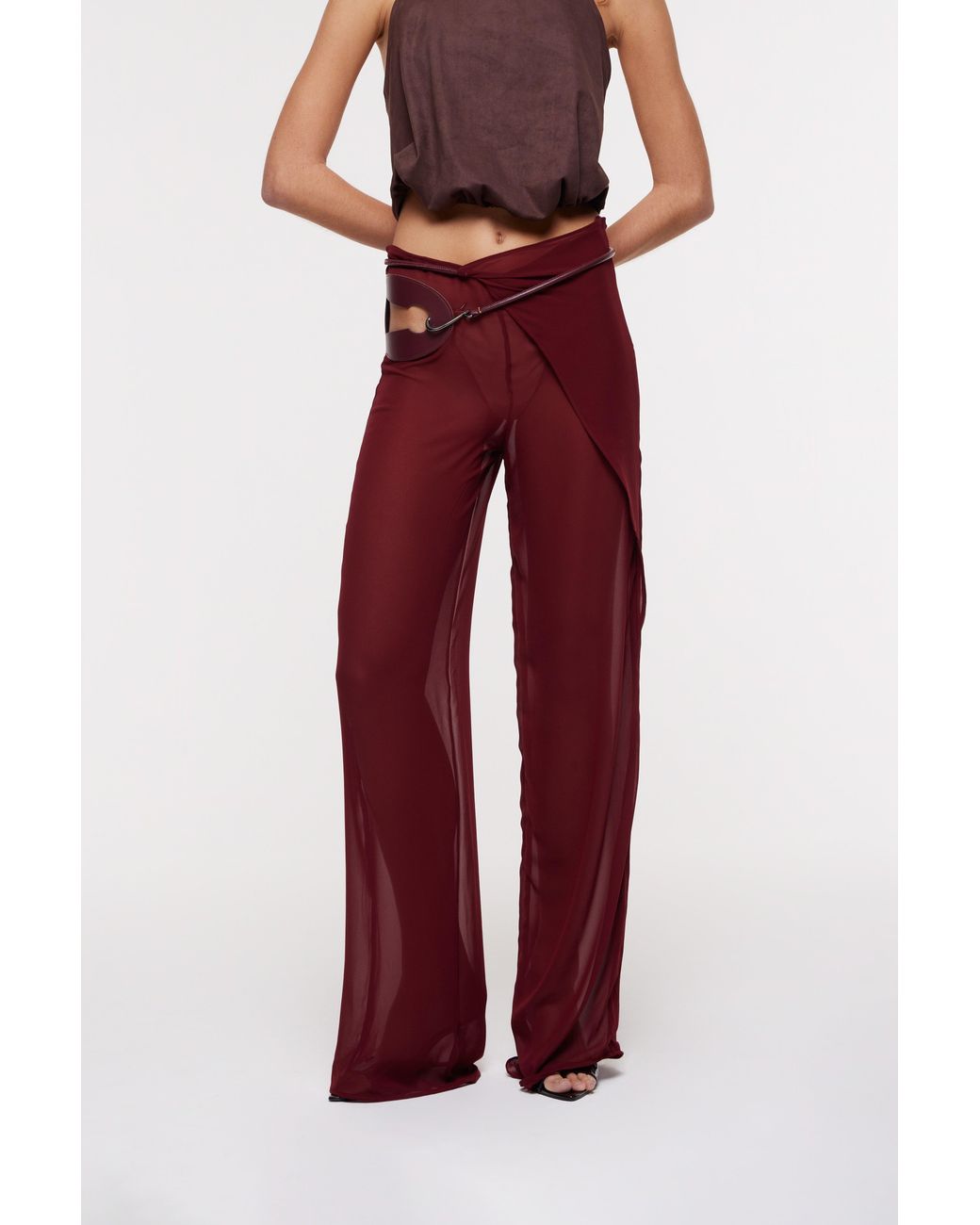 Bianca Resortwear Red Deva Wrap Trousers