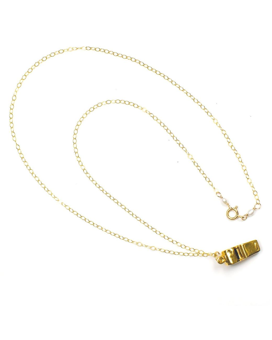 Lexi Jewelry Metallic Real Whistle Necklace