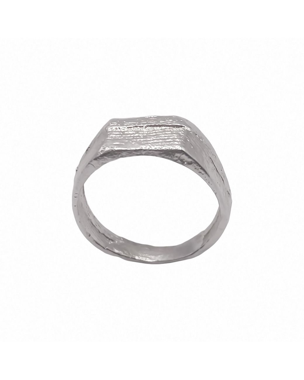 Moca Jewellery Oceanpressed Ring in Metallic | Lyst UK