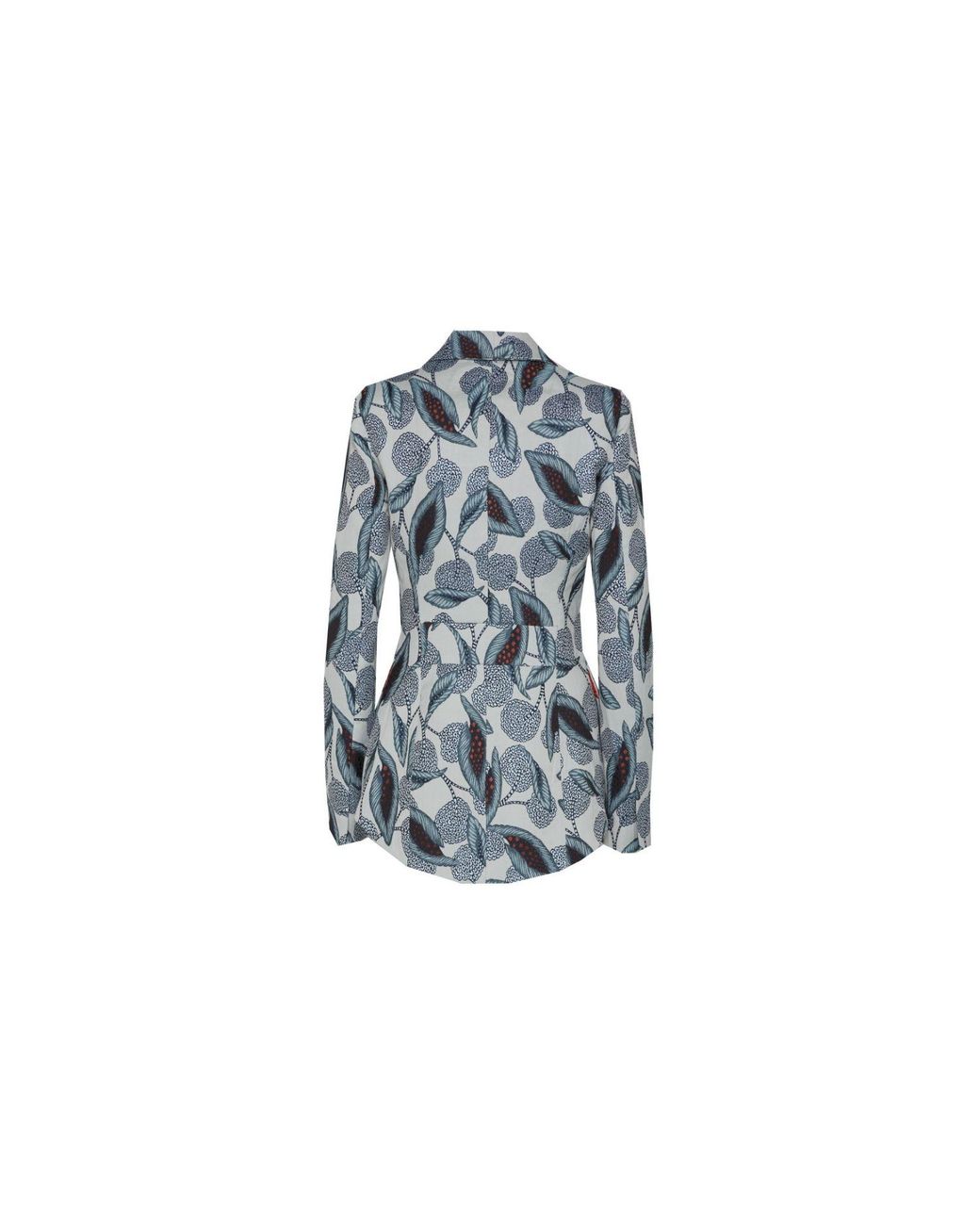 The Extreme Collection Green Floral Printed Tailored Blazer