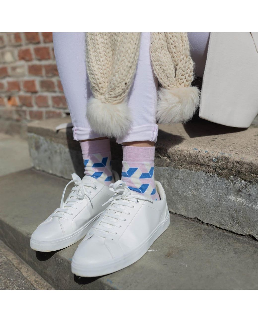 Peper Harow - Made in England White Organic Vertex Socks Bundle