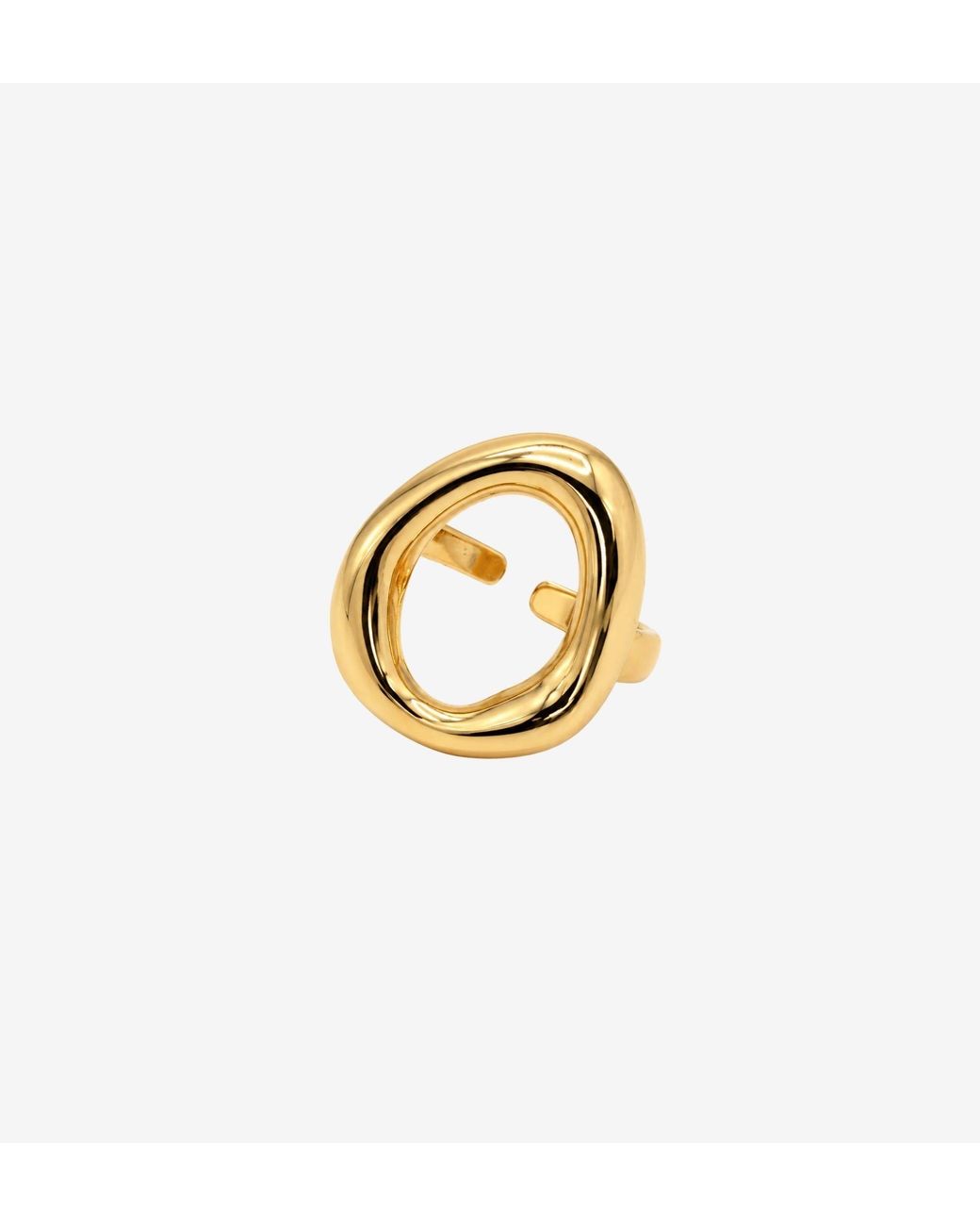Uchi and Soto Metallic Enso Open Circle Ring
