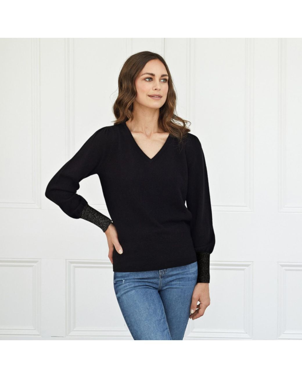 Cove Black Isabella Wool Cashmere Jumper