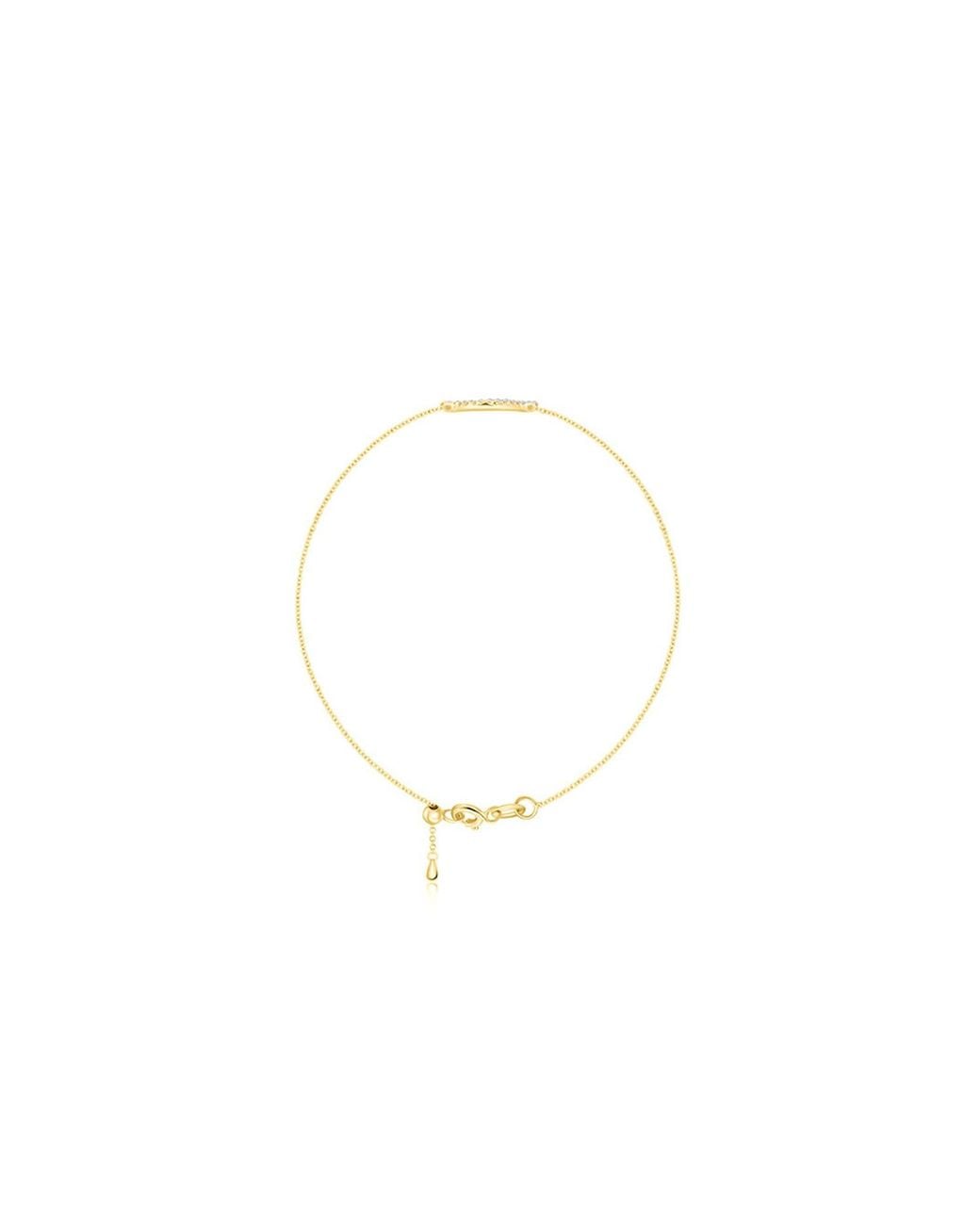 Genevieve Collection Metallic 18K Eyelash Shape Diamond Bracelet