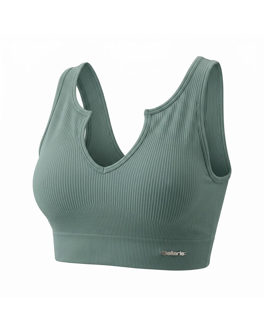 Bellaria Brown Cabernet Sculpt Sports Bra- Cream