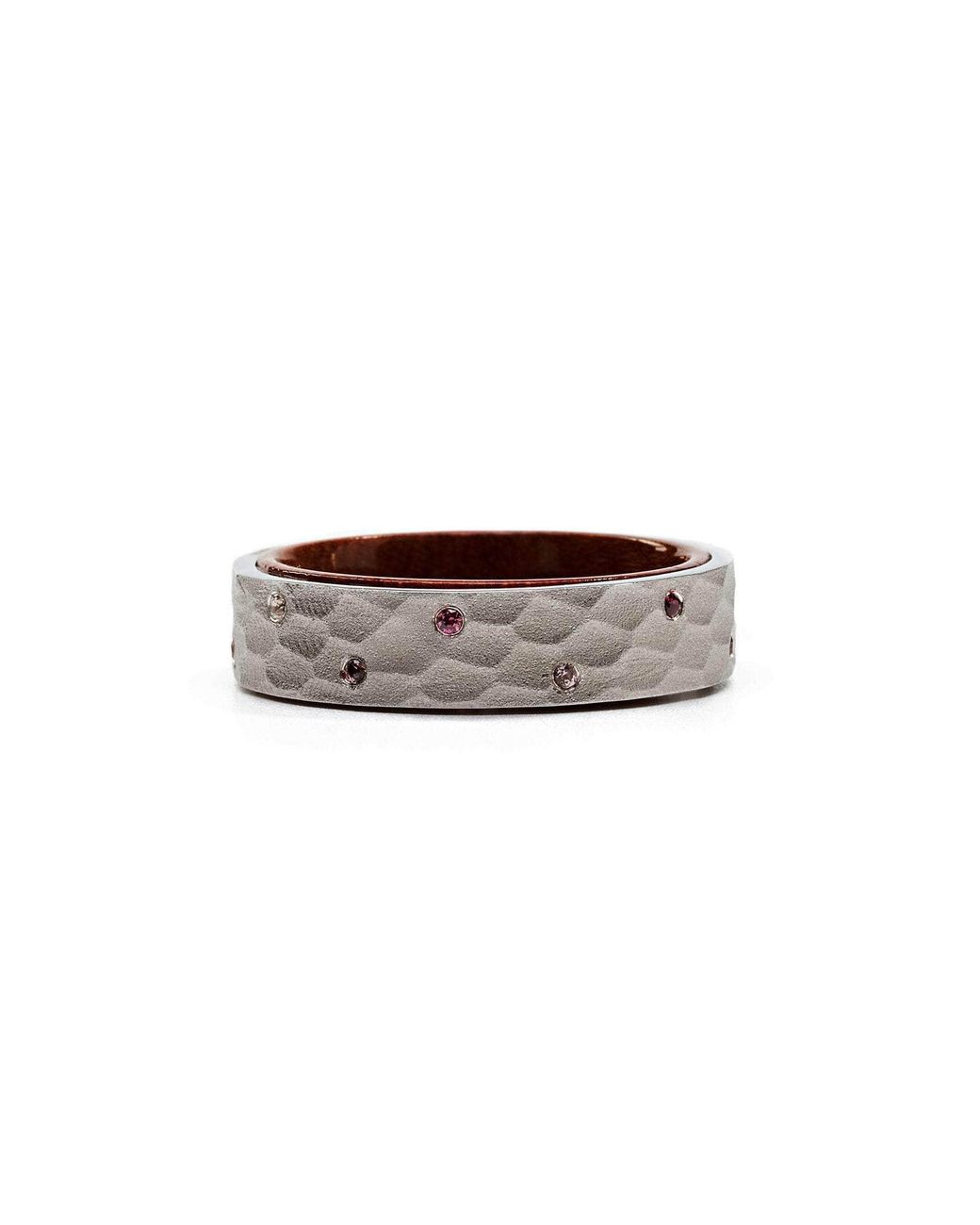 German Kabirski Metallic Nuptia Mixed Sapphire Ring