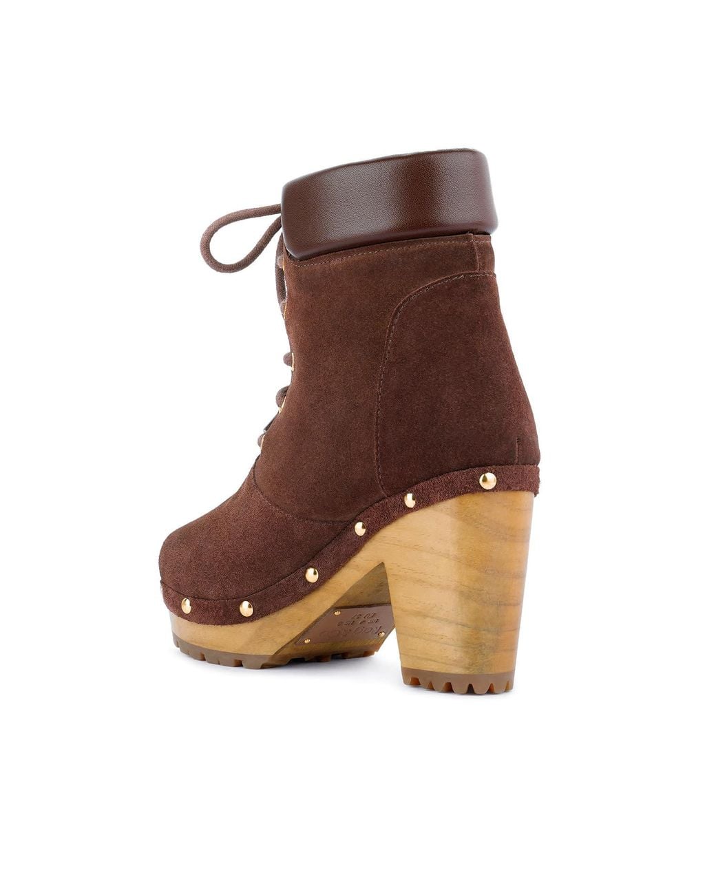 Rag & Co Brown Maaya Handcrafted Collared Suede Boot