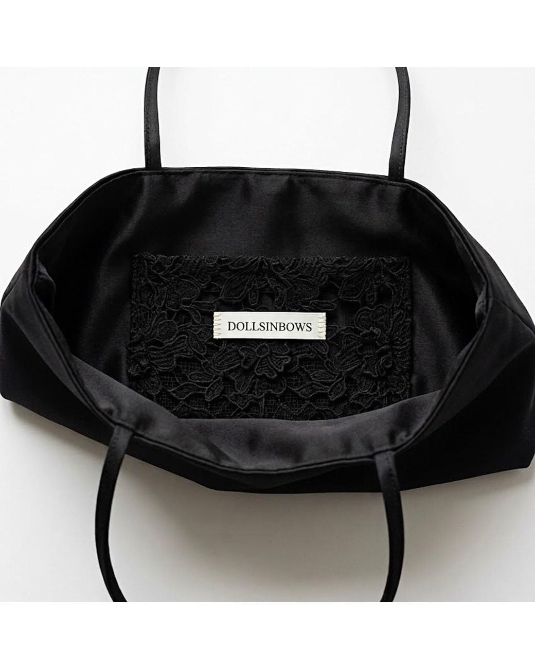 Dollsinbows Black Soie Mini Silk Bag