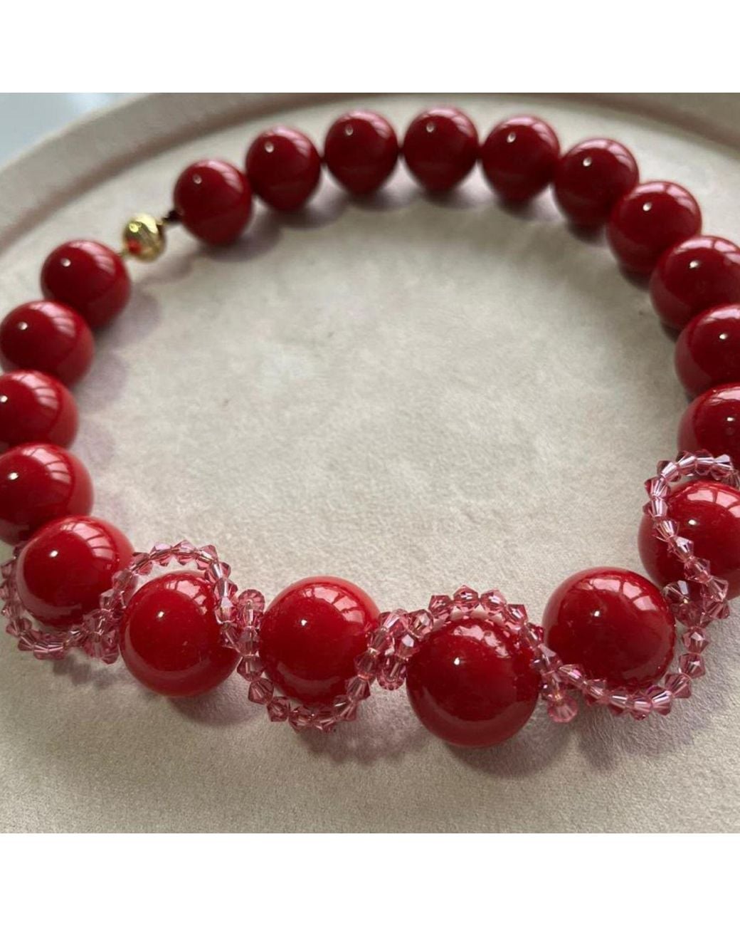 Eyeconic by Samar Ajram Red Summer Muse Necklace