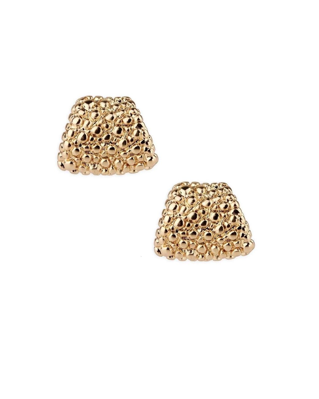 Saachi Metallic Cluster Bead Stud Earrings
